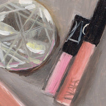 Afbeelding in Gallery-weergave laden, Handbag Essentials, close-up detail of the brushwork in the original oil painting by Hercules