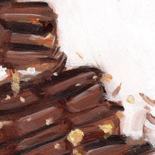 Load image into Gallery viewer, Sweet Break, close-up detail of the brushwork in the original oil painting by Hercules