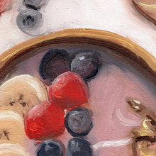 Afbeelding in Gallery-weergave laden, Bali Breakfast Bowl, close-up detail of the brushwork in the original oil painting by Hercules