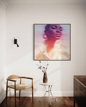 Load image into Gallery viewer, blm art, strong colorful painting of a beautiful black woman, rainbow colorful wall art