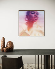 Load image into Gallery viewer, blm strong colorful painting of a beautiful black woman, rainbow colorful wall art
