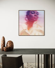 Load image into Gallery viewer, blm strong colorful painting of a beautiful black woman, rainbow colorful wall art