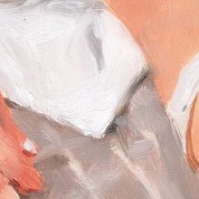 Afbeelding in Gallery-weergave laden, Resting in White, close-up detail of the brushwork in the original oil painting by Hercules