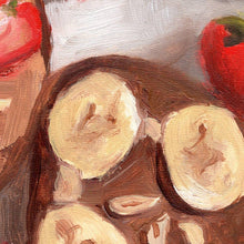 Afbeelding in Gallery-weergave laden, Morning Toast, close-up detail of the brushwork in the original oil painting by Hercules