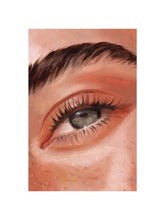 Afbeelding in Gallery-weergave laden, Peach Lashes art print by Hercules, 12x16 inch with white border