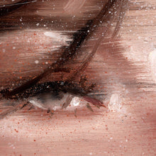 Afbeelding in Gallery-weergave laden, Pearl Drop, close-up detail of the brushwork in the original oil painting by Hercules