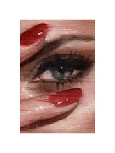 Load image into Gallery viewer, Red Nails art print by Hercules, 12x16 inch with white border
