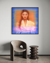 Afbeelding in Gallery-weergave laden, modern painting of an asian woman colorful portrait contemporary style for luxury interior