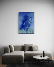 Load image into Gallery viewer, modern painting of a blonde woman colorful portrait contemporary style for luxury interior