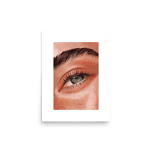 Afbeelding in Gallery-weergave laden, Peach Lashes art print mockup, 12x16 inch matte poster